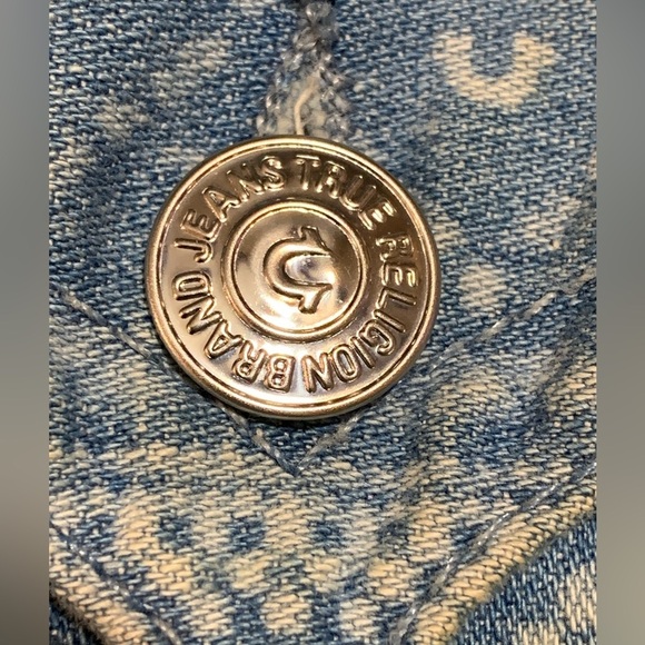 True Religion Plus Size Denim Trucker Jacket - Picture 5 of 15